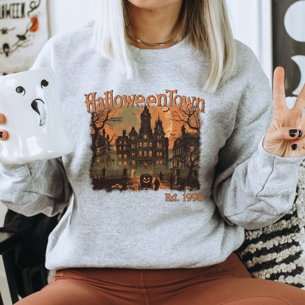 Women’s Gray Halloween Town Sweatshirt